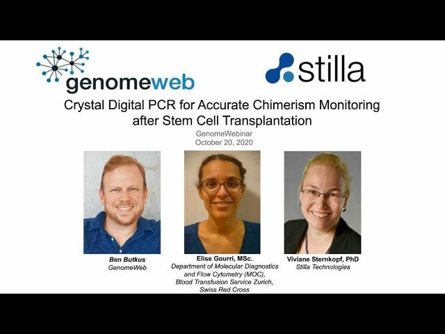 Crystal Digital PCR™ for Accurate Chimerism Monitoring after Stem Cell Transplantation