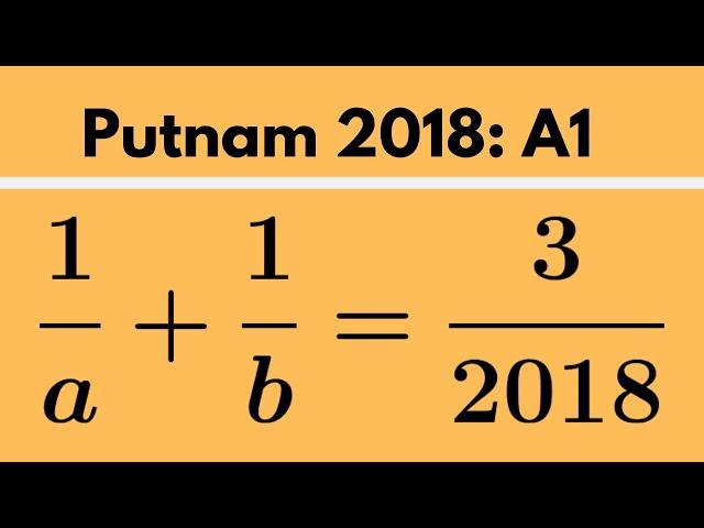 Putnam Exam | 2018: A1