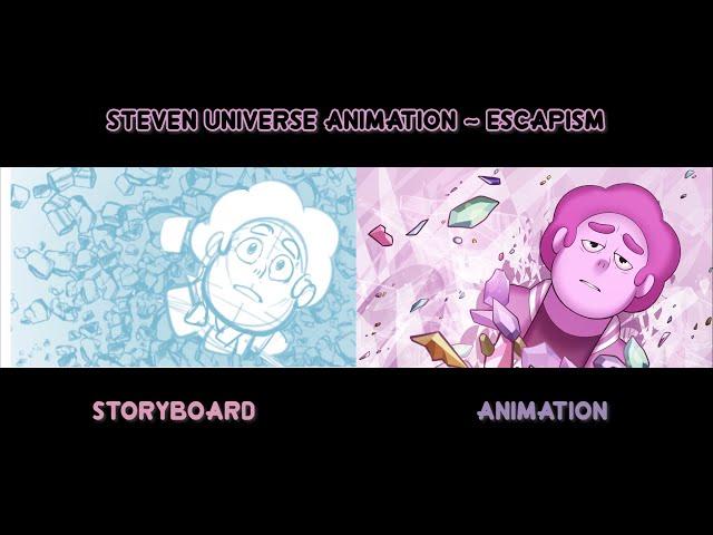 From storyboard to animation - Steven Universe Animation | Escapism (Cover by Rebecca Sugar)