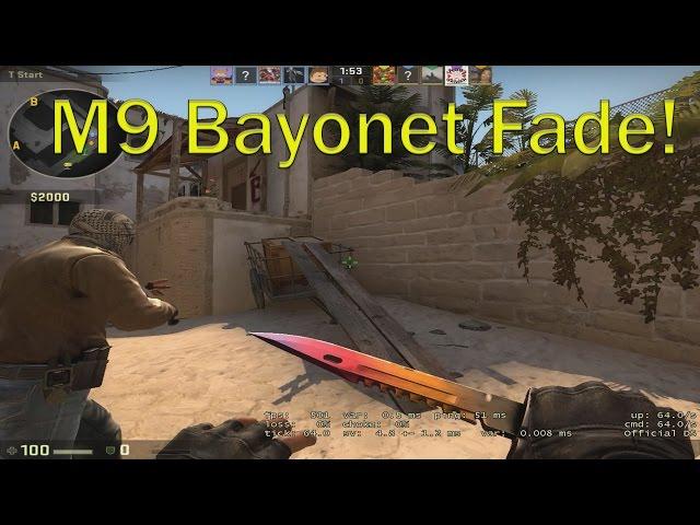 M9 Bayonet Fade! (CS GO Competitive Match #1) Counter Strike: Global Offensive gameplay!