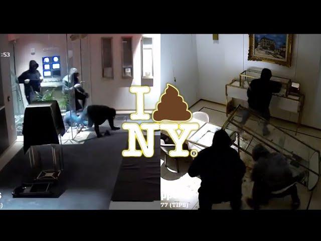 NYC thieves smash and grab in Cellini Jewelers in Manhattan