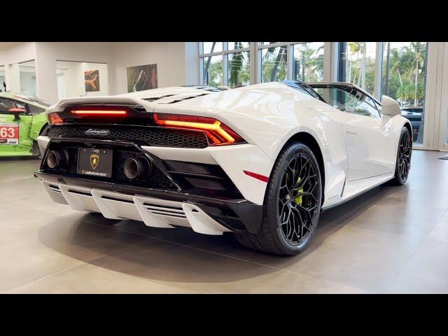 2022 Lamborghini Huracan EVO Spyder Bianco Icarus 640HP | In-Depth Video Walk Around