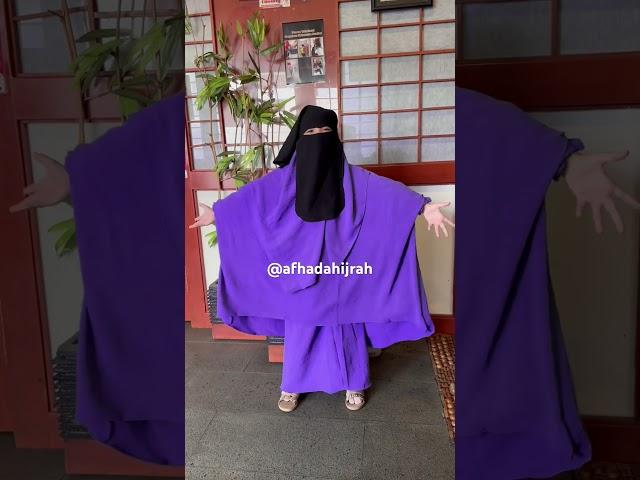 Masya Allah ukhti bercadar Viral dengan produk afhadahijrah produksi cadar anak bisa cek shopee