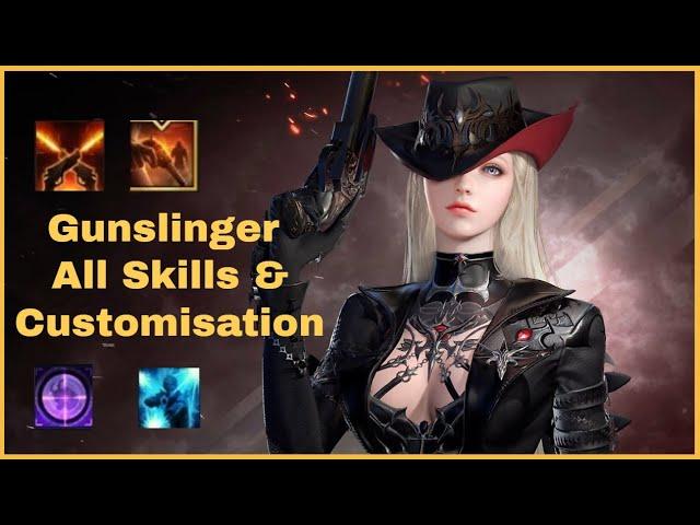 Lost Ark Gunslinger All Skills & Customisation/Tripods Gameplay (With Timestamp)