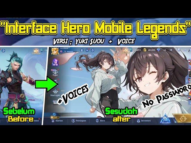 Script Interface Mobile Legends Yuki Suou | Script Background Mlbb Anime