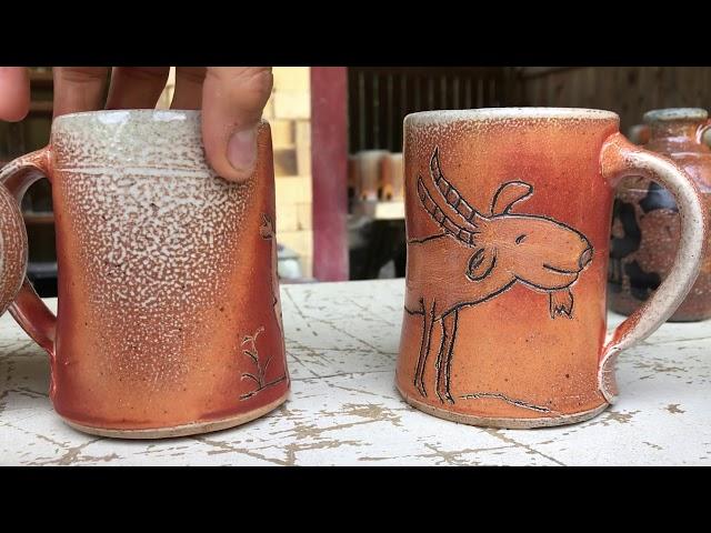 Soda Kiln Pots from the Firing May 2019