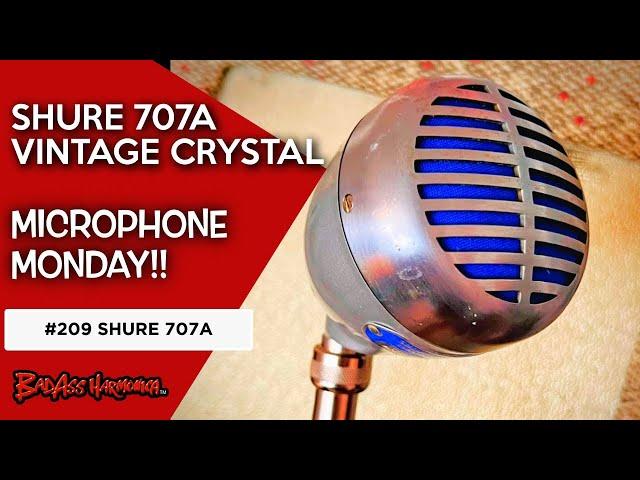 Best Blues Harmonica Microphones | Vintage Shure 707A with Crystal - Microphone Monday 209