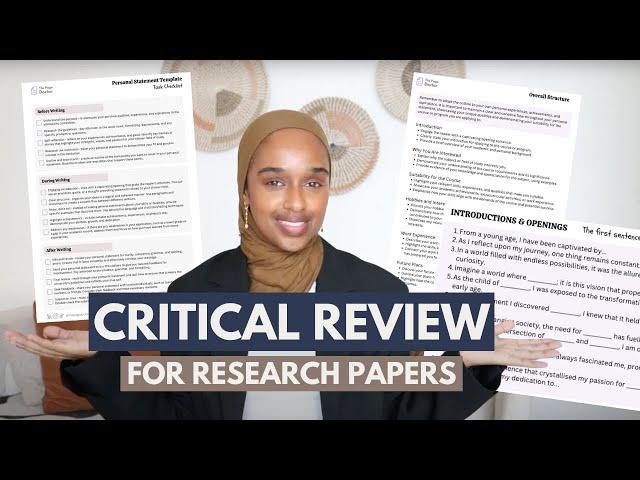 How To Write A Critical Essay | Critique A Research Paper Template