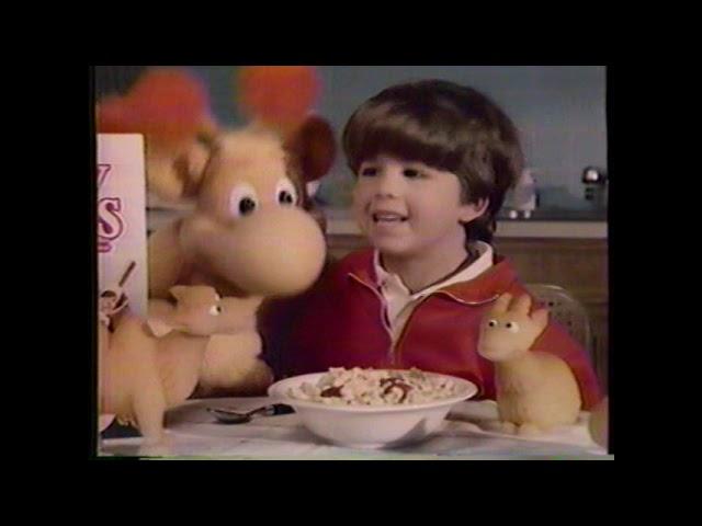 1987 Post Crispy Critters Cereal "Indubitably delicious" TV Commercial