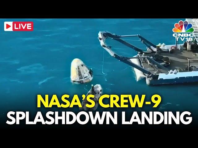 NASA LIVE: Sunita Williams and Butch Wilmore Return To Earth | NASA Astronauts | SpaceX Crew-9 |N18G