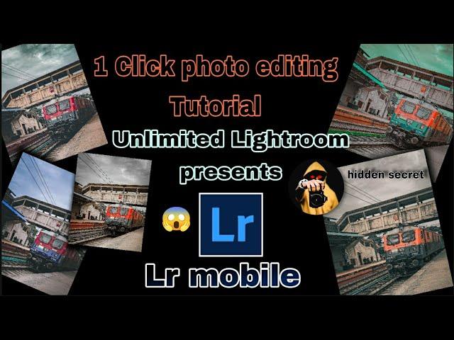 Unlimited Lightroom presets  | 1 click photo editing Tutorial  | Lightroom mobile app