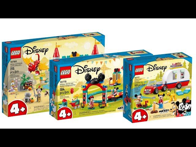 All LEGO Disney Mickey & Friends sets 2022 Compilation/Collection Speed Build