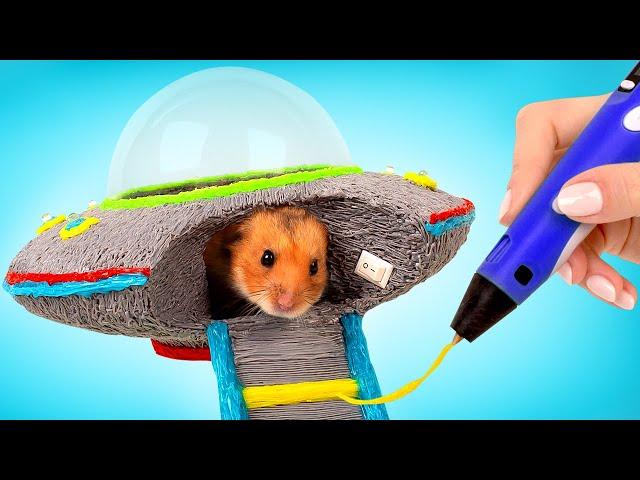 How To Make A Miniature Hamster Flying Saucer Using A 3D Pen