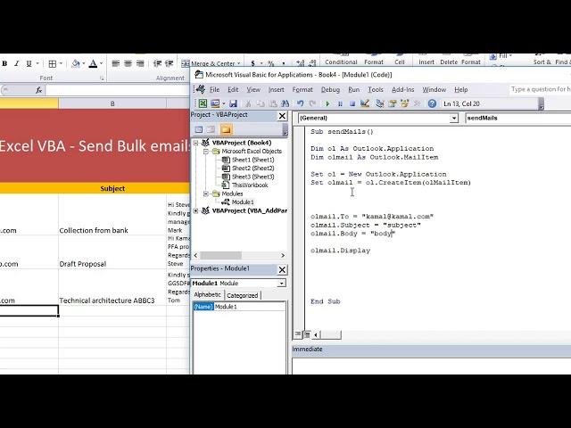 Send bulk emails using Outlook (with Signatures) - Excel VBA macro tutorial