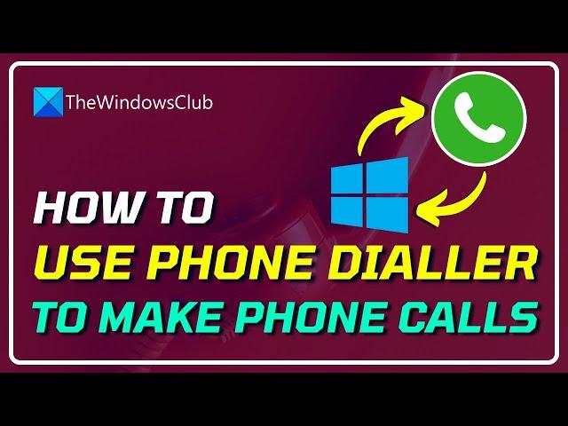 How to make Phone Call from Computer free using dialer.exe ️