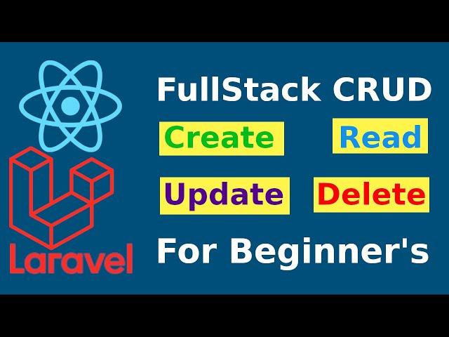 How to build a CRUD App with Laravel 9 and React.js | Laravel & React Tutorial for Beginners