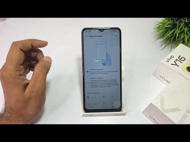 how to full home screen gesture in vivo y16 | vivo y17 me navigation button kaise remove kare
