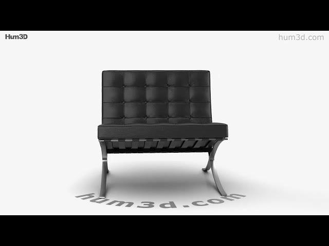 Barcelona Armchair 3D model by 3DModels.org