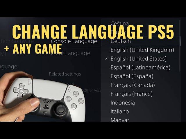 How to Change Language in PS5 Menu + Change Language in Any Game (Which Has No Settings)