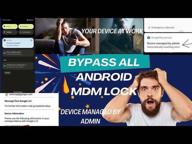 Remove Android MDM Lock | Device managed by Admin | Your Device at work | Auto Reset Problem