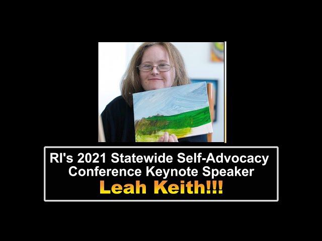 RI's 2021 Self-Advocacy Conference Keynote Speaker