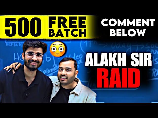 Ye kya boldiya ALAKH SIR ne Ritik Sir ki Class me || BIG GIVEAWAY 