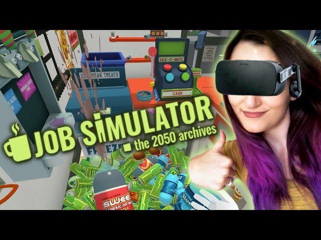 How To Be The GREATEST Store Clerk EVER!! | Job Simulator VR #1