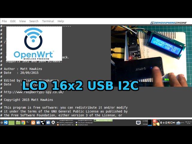 OpenWrt -  INSTALL LCD 16x2 by USB I2C CH341A