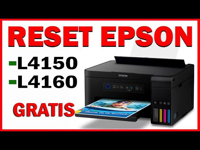 Reset Epson L4150 Reset Epson L4160 Free  Resetter Epson   Almohadillas Al Final De Su Vida Util