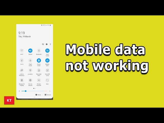 How to fix if your Mobile data is not working