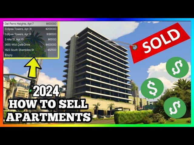 How To *SELL* Apartments In GTA 5 Online 2024 | GTA V Online Sell House/Garage/Apartment Guide