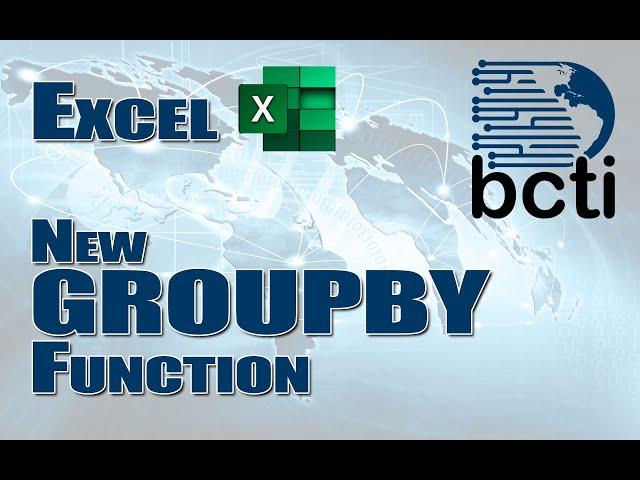 Excel's New GROUPBY Function (w/ Bonus Features)