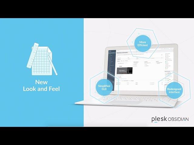 Plesk Obsidian New Look and Feel for Websites