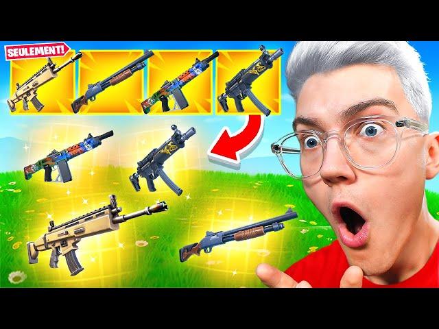 ARME MYTHIQUE SEULEMENT CHALLENGE sur FORTNITE