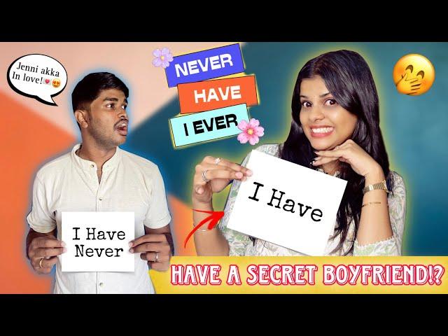 JENNI Akka in LOVE ah!! Never I Have Ever CHALLENGE with My Brother | Jenni's Hacks