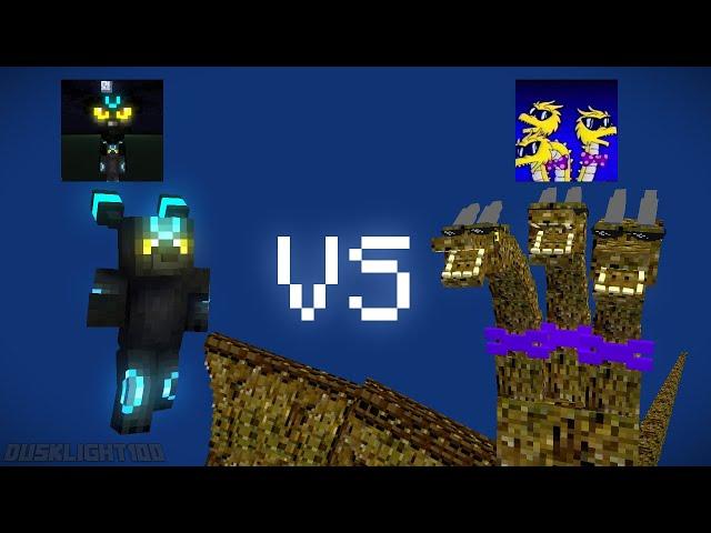 Dusklight100 vs GodzillaFan8889 (Youtuber Battle) | Minecraft Animation