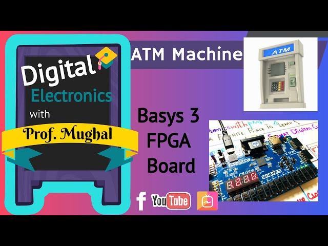 #26 FPGA Project  ATM Machine | Basys 3 FPGA Board | Verilog