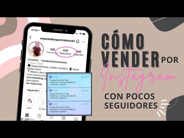 Cómo VENDER por INSTAGRAM... con POCOS SEGUIDORES