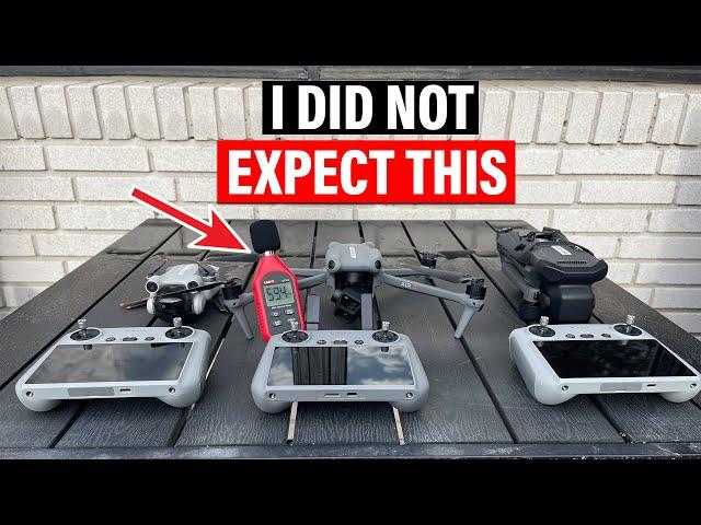 DJI Air 3 NOISE COMPARISON vs Mini 3 Pro vs Mavic 3 Classic