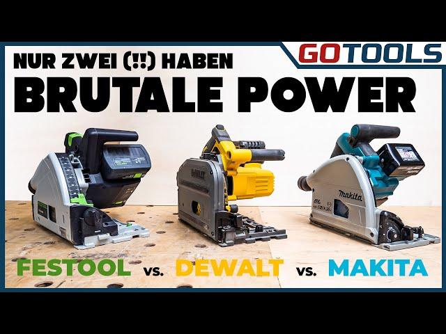  Großer Akku-Tauchsägentest mit Festool 2x18V + Makita 2x18V + DeWalt 54 Flexvolt | inkl. Verlosung