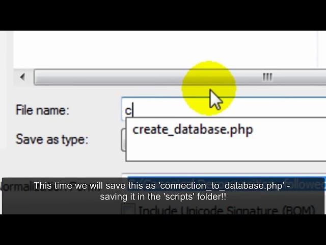 php mysql tutorial create and connect to a database using Adobe Dreamweaver