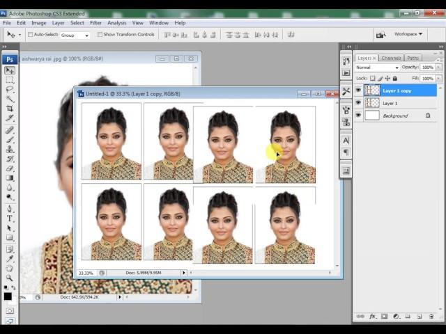 Create Passport Size Photo in Adobe Photoshop CS3 (In Studio)