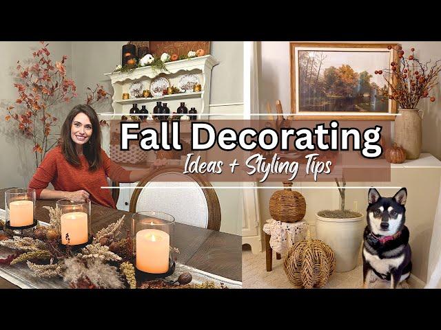 Cozy Fall 2024 Decorating Ideas + Styling Tips | Autumn Decorate with Me | Dining Room Mini-Tour