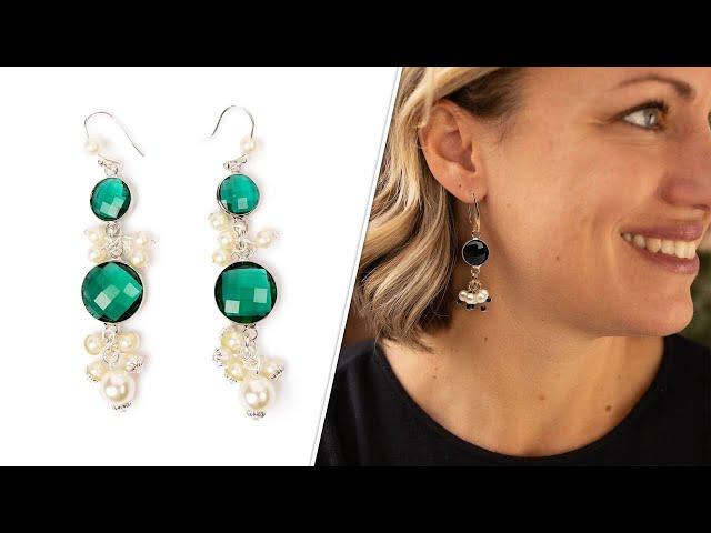 Classic Crystal Dangle Earrings - DIY Jewelry Making Tutorial by PotomacBeads