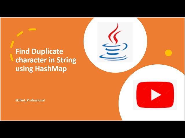 #2 find duplicate characters in string using HashMap | Duplicate Occurrence in String Using Map.