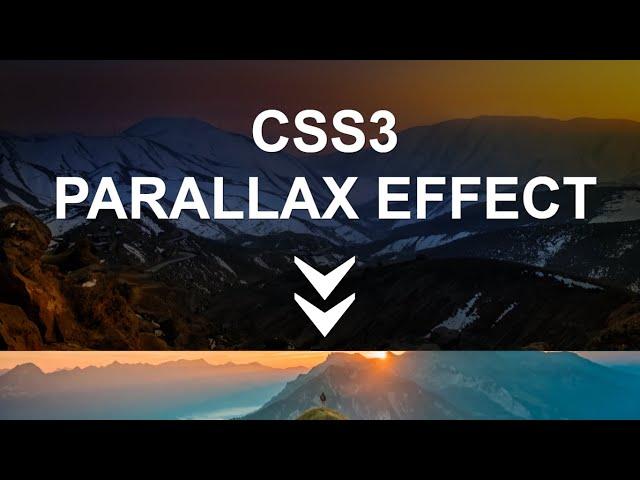 Pure CSS3 Parallax Effect on Website Scroll | Background Image Parallax Effect Using Only HTML & CSS