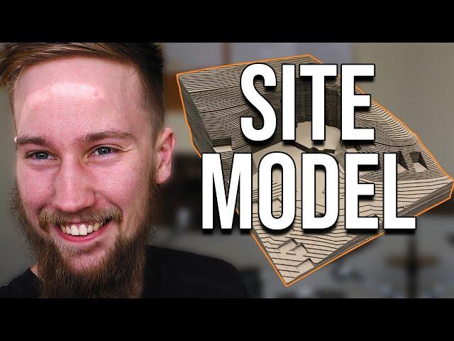 How to Make an Architectural Contour Site Model – Easily Model a Sloped Contoured Site for Students