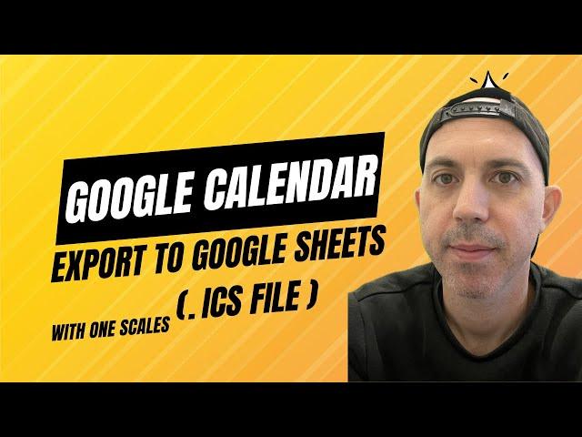 How to Export Google Calendar ICS & Import to Google Sheets (Excel)