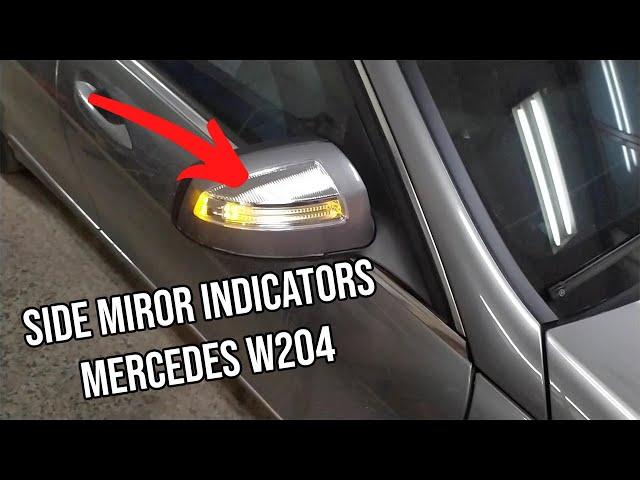 Mercedes W204 Side Mirror Cover | How to Fix Side Mirror Indicator | How to Remove Led Indicator