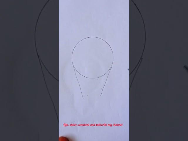 How to draw a bulb#shortsfeed